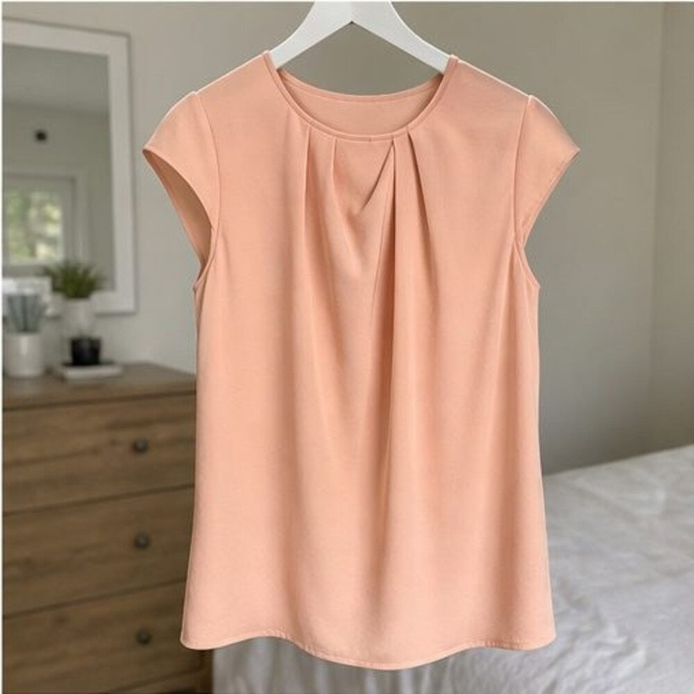 Mauve V Neck Top
